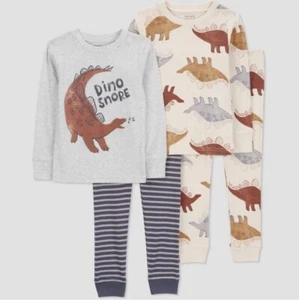 Carters “Dino Snore” 4-piece Long Sleeve Set Size 4T - Picture 1 of 5