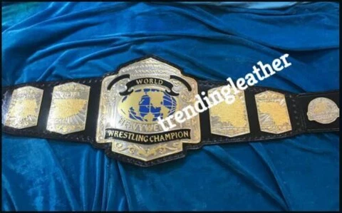 NEW World Class Wrestling Association Wrestling Championship 4MM  ZINC Belt Cover