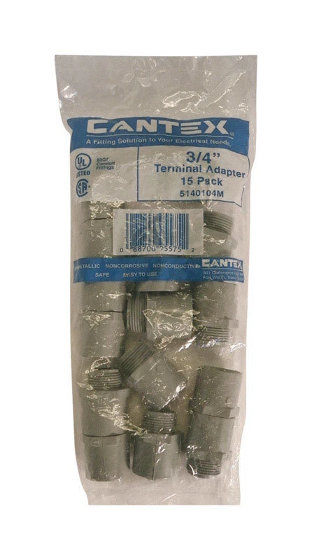 CANTEX R5140104m PVC Male Terminal Adapter 3/4 In. Trade