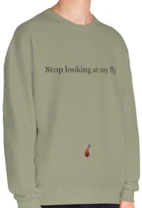 STOP LOOKING AT MY FLY -FLY FISHING Funny Unisex NuBlend® Crewneck Sweatshirt - Picture 1 of 53