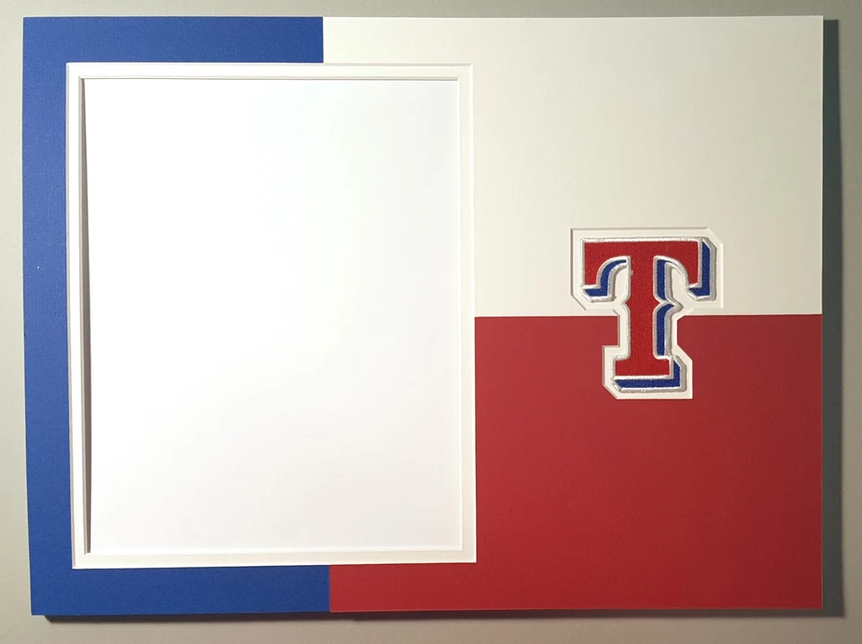 Texas Rangers 12x16 垫子适用于 8x10 照片 Corey Seager Adolis Garcia Wyatt Langford — 第 1/1 张图片