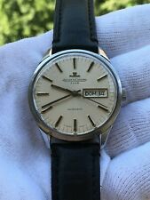 JAEGER LeCOULTURE CLUB AUTOMATIC DAY DATE MENS 36.5mm SWISS MADE VINTAGE 