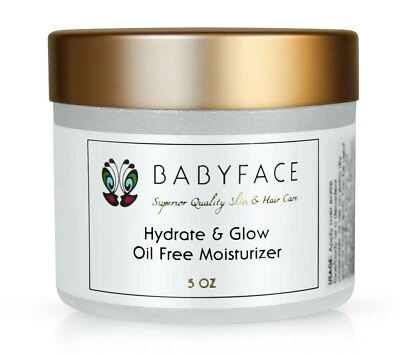 Babyface OIL FREE MOISTURIZER Lotion B5 Hyaluronic Acid Reduces Acne Blackheads  - Image 1 of 4