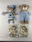 Little Me Blue Teddy Bear Plush Baby Rattle, New Chico Pocket Buddies, Pacifiers