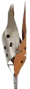 Gartenstecker Fackel mit Löchern ca. 155 cm - Gartendekoration - aus Metall - Bild 1 von 3