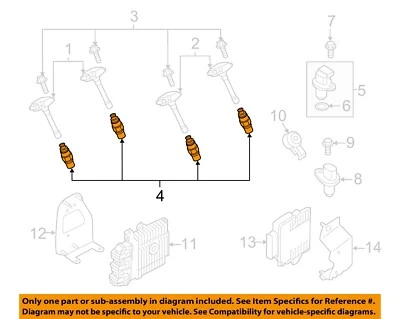 Sistema de encendido eléctrico Nissan OEM 11-24 Armada - Bujía 224011LA1C Foto 1 de 2