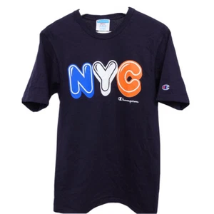 Vintage Champion NYC New York T Shirt Mets Subway Size Small Knit Short Sleeve - Picture 1 of 11