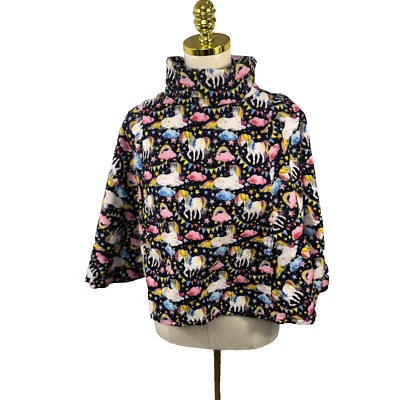 Poncho Suéter Cuello Alto Hecho a Mano Unicornio Niños Niñas Foto 1 de 4