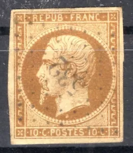 FRANCE / CLASSIC STAMPS NAPOLEON 1852 / Y&T # 9 USED / CV 900$ - Picture 1 of 3