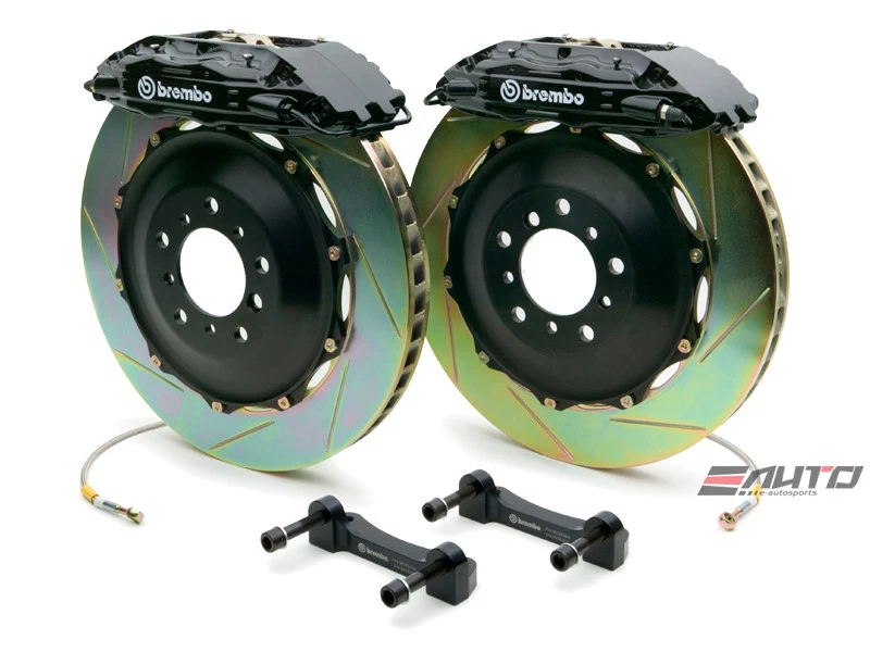Brembo Front GT BBK Brake 4piston Black 332x32 Slot Rotor for G35 350Z Fairlady - Image 1 of 1