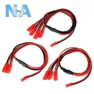 JST Splitter Y Cable Lead Wire Male Female  4 3 2 40cm 400mm RC Boat Car Plane - Picture 1 of 10