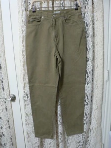 SKOOZI JUNIORS SZ 13 (29.5x30) OD GREEN JEANS-HIGH RISE-STRAIGHT-100% COTTON-VGC - Picture 1 of 10