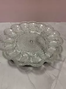 Piatto uovo Hobnail vetro indiana/piatto ostrica/piatto gusto 11 pollici - Foto 1 di 7