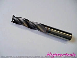 VHM Bohrer Ø 14,5mm 3xD ohne IK 3 Schneiden Neu geschliffen und beschichtet - Bild 1 von 2