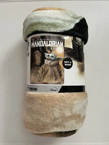 New Disney Star Wars Grogu (Baby Yoda) Micro Super Plush Throw Blanket, 46"x60" - Picture 1 of 7