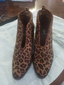 Volatile Calvary Leopard Print Vegan Leather Cut Out Ankle Booties Size 10 - Picture 1 of 7