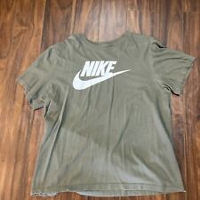 Nike “The Nike Tee” Army Green Men’s LG Logo Cotton T-Shirt