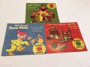 Walt Disney's Snow White: Whistle while You Work Golden Record 1949 (set Of 3) - Picture 1 of 15