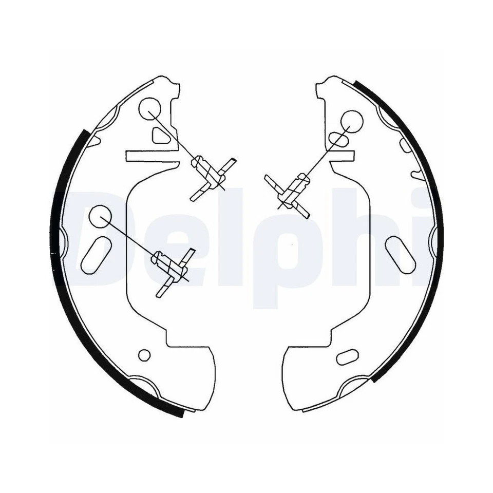 Bremsbackensatz DELPHI LS1701 für FORD OPEL RENAULT VAUXHALL, Hinterachse - Bild 1 von 1