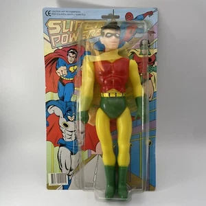 Batman Robin rare Vintage soft vinyl Figure bootleg Super Powers PVC - Picture 1 of 10