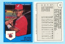 1989 ProCards Minor League -Louisville Redbirds - Luis Alicea- Box 202