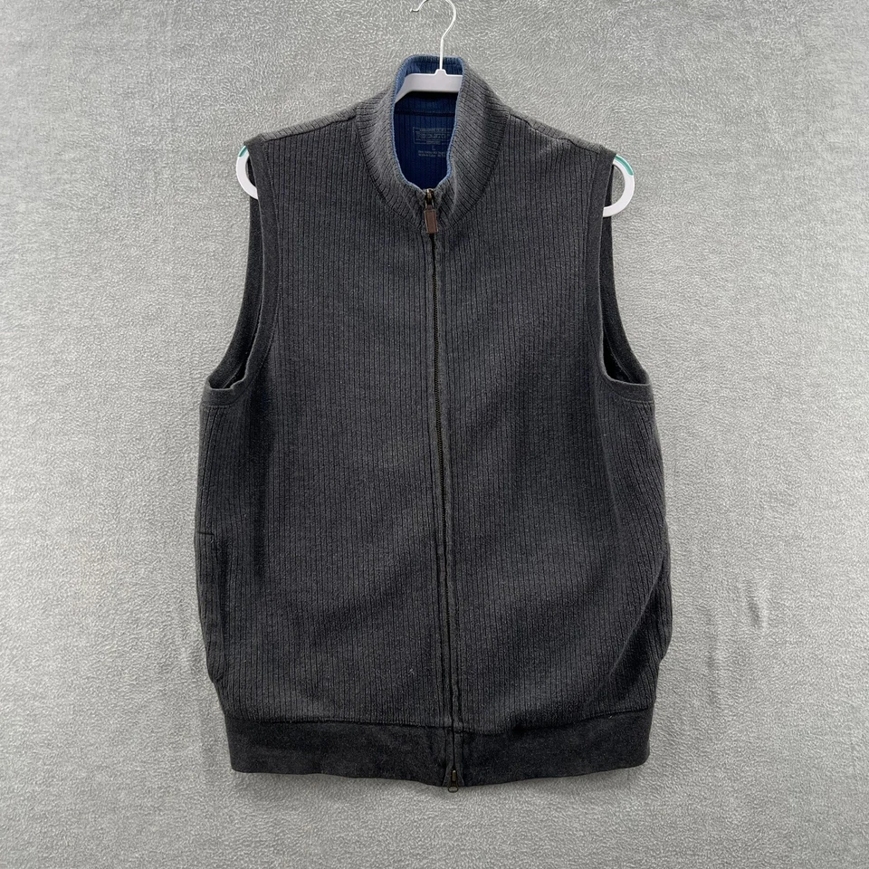 pendleton мужской серый свитер жилет L полный молнии карман флисовый жилет карманы - Изображение 1 из 4