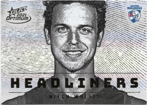 2021 Optimum Headliners (H90) Mitch WALLIS Western Bulldogs 31/95 - Picture 1 of 1