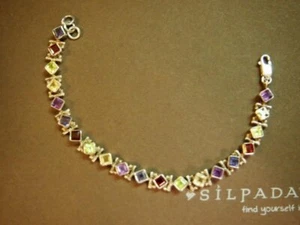 Pulsera Silpada Plata de Ley Color Gema Cuentas B0948 Retirada  - Imagen 1 de 12