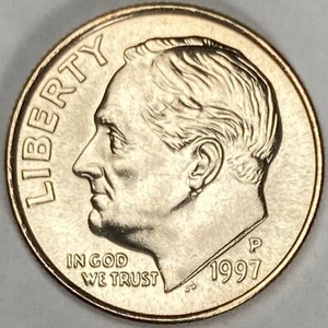 1997 P Gem BU Roosevelt Dime US Coin 5922 - Picture 1 of 3