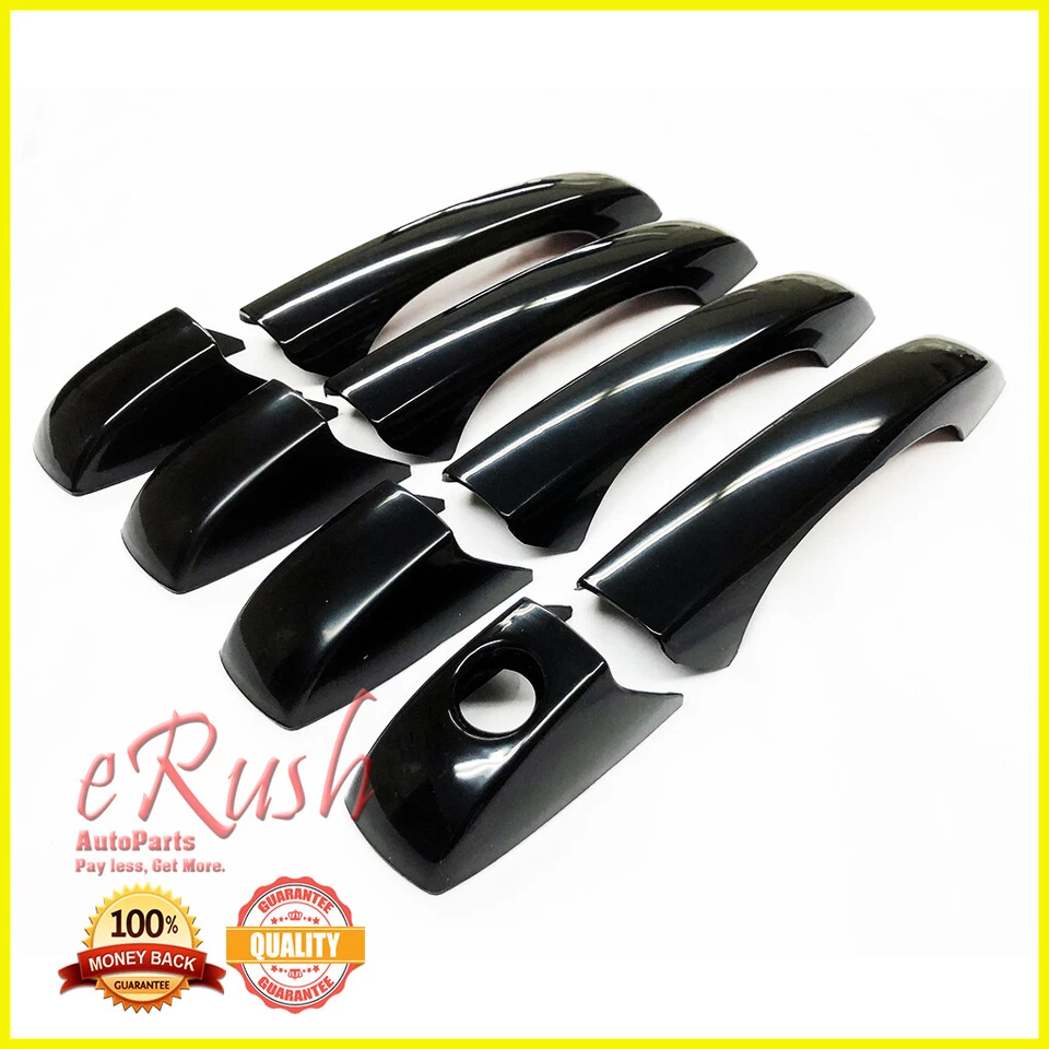 Para Chrysler 300/300C/200 2004-2010 8 piezas cubiertas de mango negro brillante Sebring+T&C" Foto 1 de 1