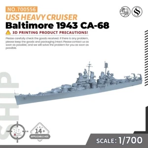 SSMODEL 556 1/700 Military Model Kit USS Baltimore Heavy Cruiser 1943 CA-68 - Picture 1 of 4