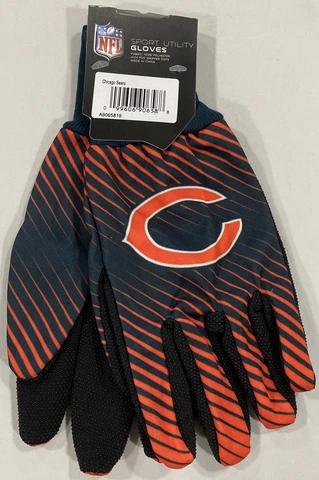 Chicago Bears Football NFL Adult Full Color Sport Utility Work Grip Gloves Cover
