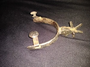 Mexican Spur, Double Sterling Silver Mounted Single Left Spur - Picture 1 of 4