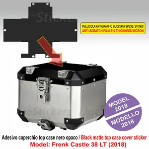 Adesivo coperchio Top Case bauletto Frenk Castle 38 LT per BMW KTM GUZZI HONDA - Foto 1 di 1