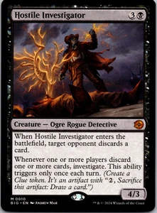 Hostile Investigator - MTG - Outlaws of Thunder Junction BIG Regular NM - Picture 1 of 1