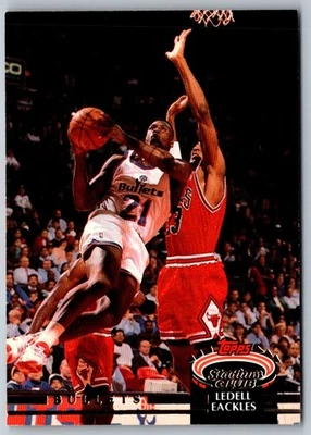 1992 Stadium Club Ledell Eackles #37 Washington Bullets Basketball Card - Image 1 of 2