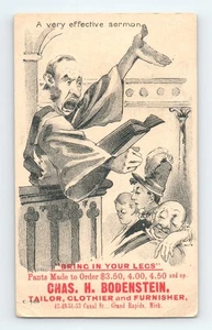 Charles H. Bodenstein Schneider Sammelkarte Prediger Predigt Schlaf Grand Rapids MI - Bild 1 von 2
