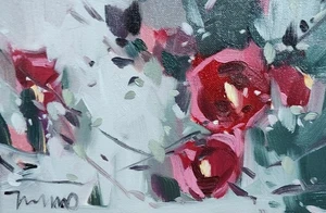 JOSE TRUJILLO Oil Painting IMPRESSIONISM Collectible ORIGINAL Flowers Floral - Picture 1 of 6