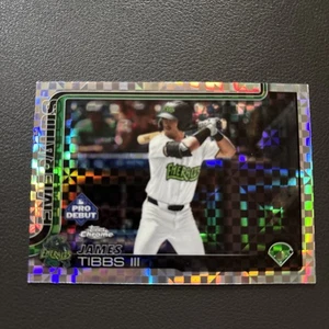 2025 Topps Pro Debut James Tibbs III PDC-166 X-Fractor - Bild 1 von 2