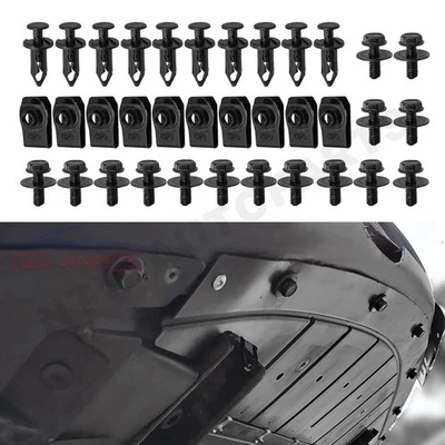 For Nissan 35 Pcs Body Bolts & U-nut Clips- M6 Engine Under Cover Splash Shield - Image 1 of 4