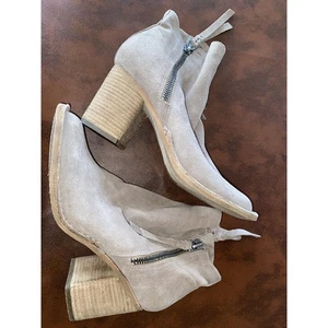 Dolce Vita Stiefel Booties braun Wildleder Leder doppelter Reißverschluss Absatz Gr. 9 NEU - Bild 1 von 4