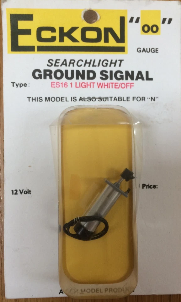 OO / N gauge Eckon 12v ground signal ES16 1 light white / off - Image 1 of 1