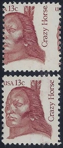 1855 - 13c Misperf Error / EFO "Crazy Horse" Mint NH (Stk6) - Bild 1 von 1