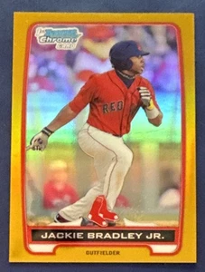 Jackie Bradley Jr.🔥2012 Bowman Chrome RC Rookie Gold Refractor #BCP66 12/50💥 - Bild 1 von 2