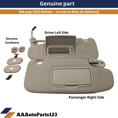 06-12 Ford Fusion Parasol Parasol Par LH RH OEM Tostado Genuino Foto 1 de 4