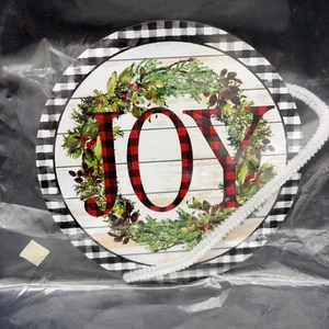 JOY Ornamento in Ceramica e Metallo, Decorazione per il Tuo Albero Corona Centro 6in - Foto 1 di 4