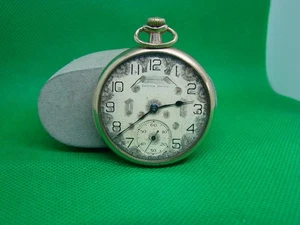 ANTICO OROLOGIO DA TASCA 12s 429 19j FANTASTICO QUADRANTE CURVA SUD ORO RIEMPITO! zz11 - Foto 1 di 5