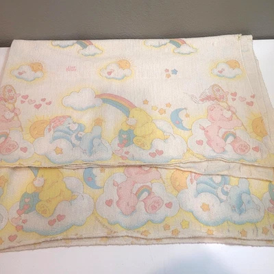 Manta de franela vintage años 80 Care Bears Bedtime Bear Sweet Dreams bebé/niño pequeño  Foto 1 de 4
