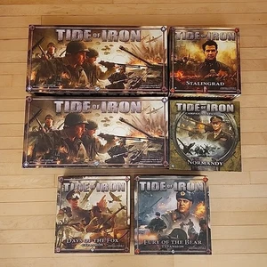 Huge Tide of Iron Bundle Double Set Board Game + 4 Expansions Fantasy Flight 1A - Picture 1 of 23