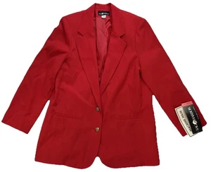 Vintage Neu mit Etikett Sag Harbor roter Blazer Jacke Goldknöpfe Größe 14 klassisch! Urlaub - Bild 1 von 10
